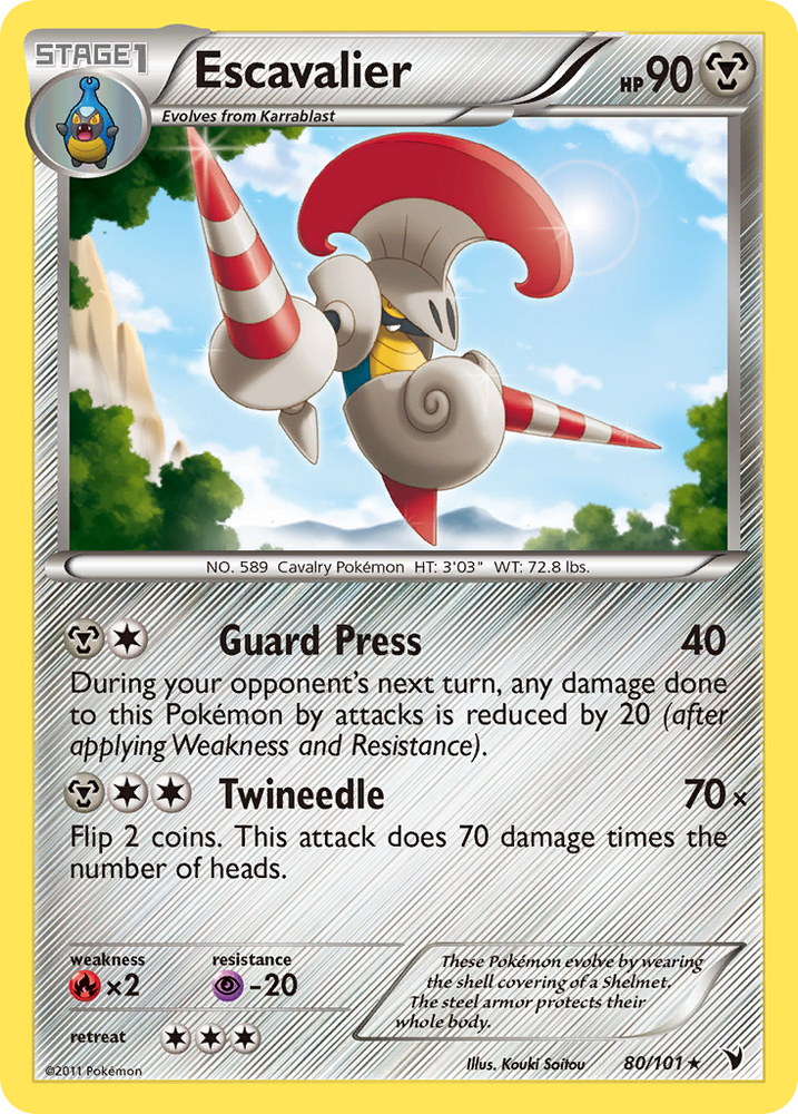 Escavalier (80/101) [Black & White: Noble Victories] Pokémon