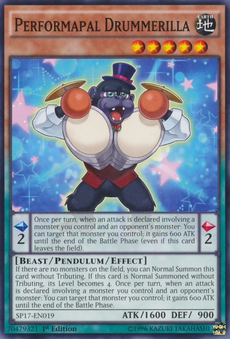 Performapal Drummerilla [SP17-EN019] Common Yu-Gi-Oh!