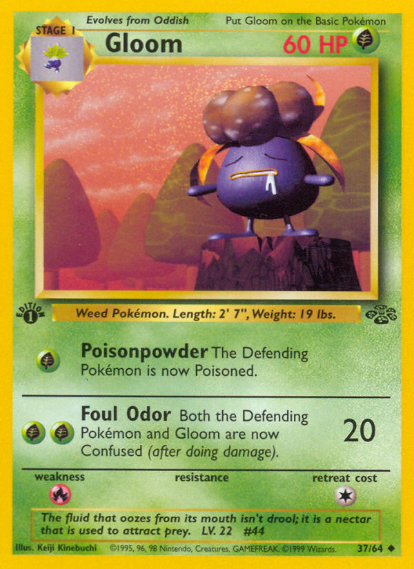 Gloom (37/64) [Jungle 1st Edition] Pokémon