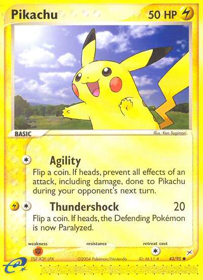 Pikachu (43/95) [EX: Team Magma vs Team Aqua] Pokémon