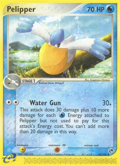 Pelipper (50/100) [EX: Sandstorm] Pokémon