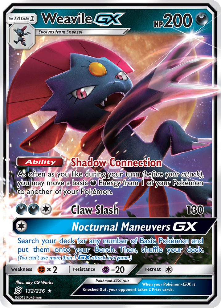 Weavile GX (132/236) [Sun & Moon: Unified Minds] Pokémon