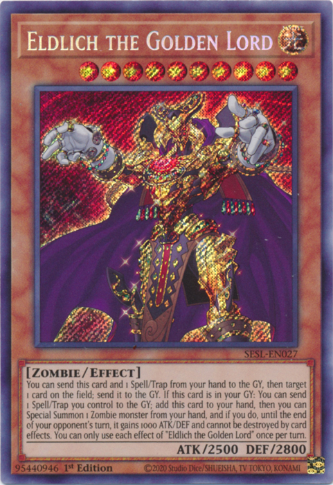 Eldlich the Golden Lord [SESL-EN027] Secret Rare Yu-Gi-Oh!