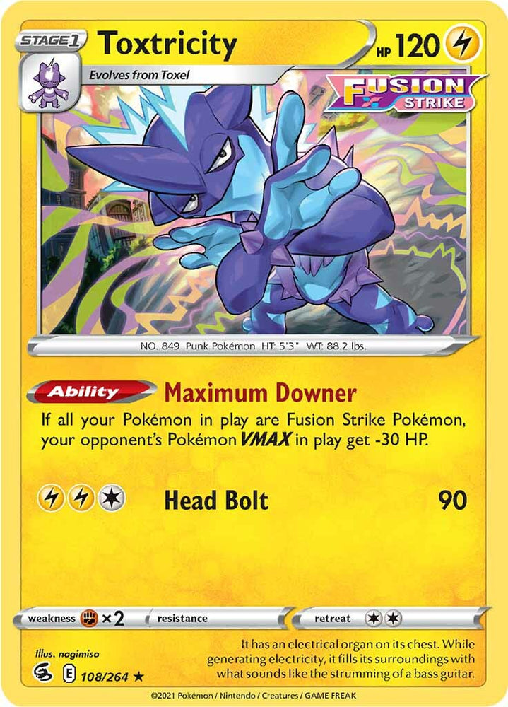 Toxtricity (108/264) [Sword & Shield: Fusion Strike] Pokémon