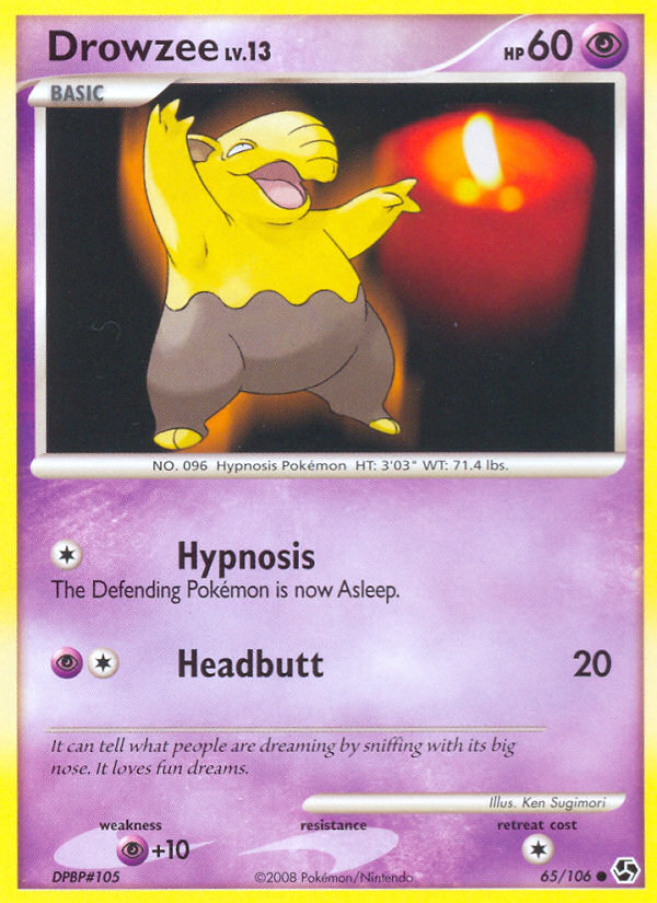 Drowzee (65/106) [Diamond & Pearl: Great Encounters] Pokémon