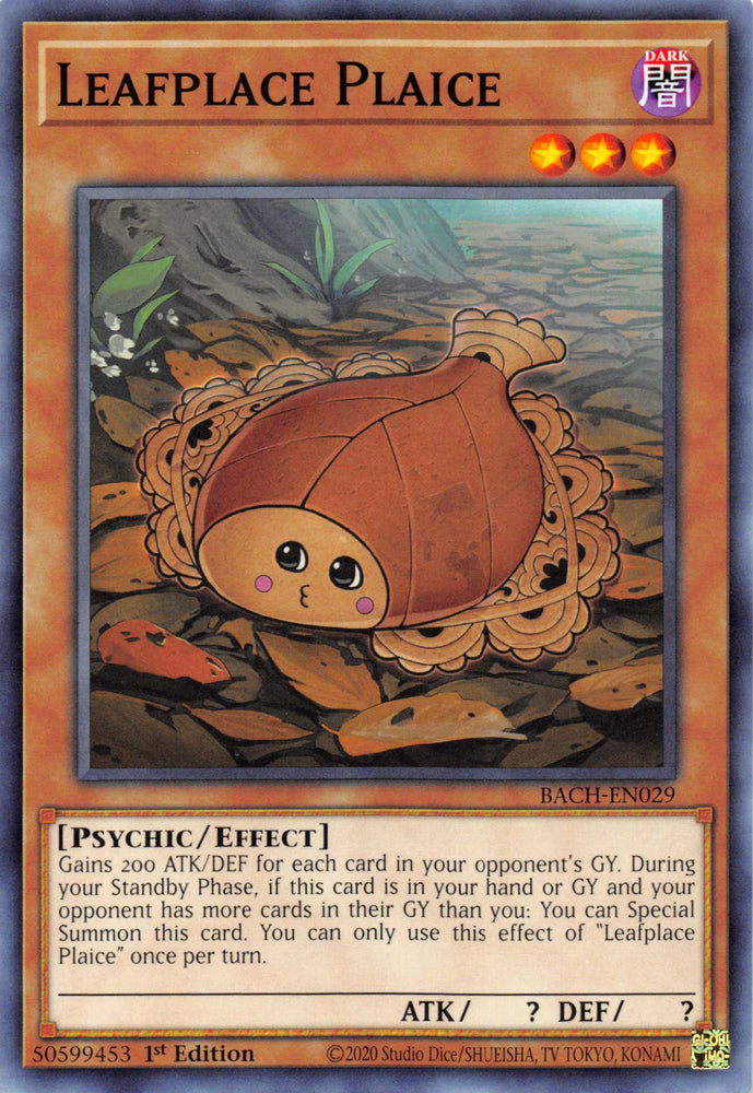 Leafplace Plaice [BACH-EN029] Common Yu-Gi-Oh!