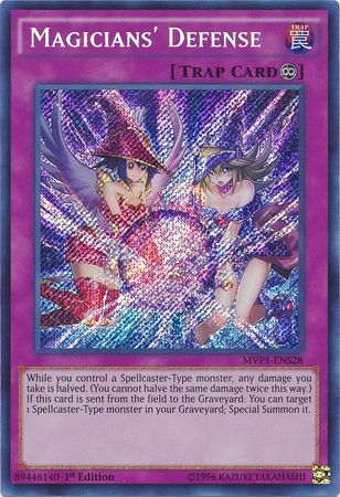 Magicians' Defense [MVP1-ENS28] Secret Rare Yu-Gi-Oh!