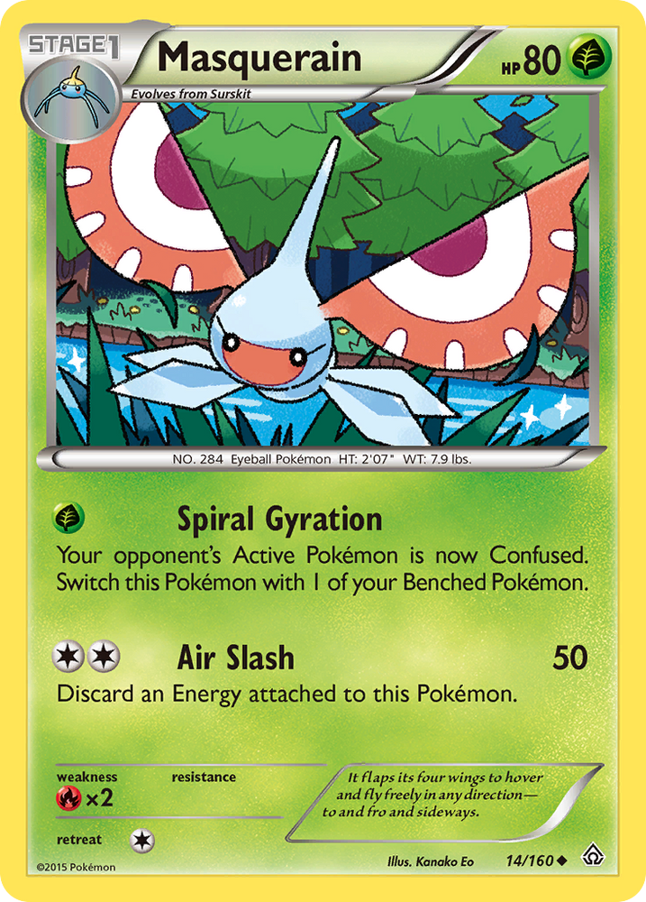Masquerain (14/160) [XY: Primal Clash] Pokémon