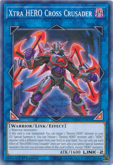 Xtra Hero Cross Crusader [MP20-EN070] Common Yu-Gi-Oh!