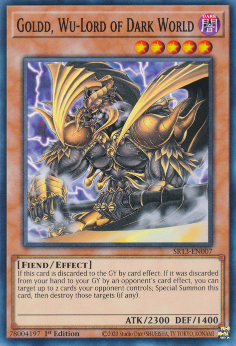 Goldd, Wu-Lord of Dark World [SR13-EN007] Common Yu-Gi-Oh!