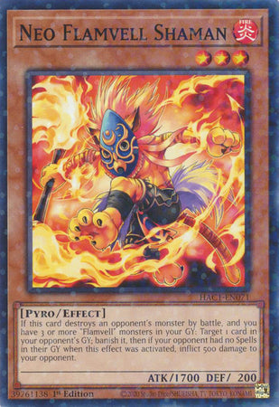 Neo Flamvell Shaman (Duel Terminal) [HAC1-EN071] Common Yu-Gi-Oh!