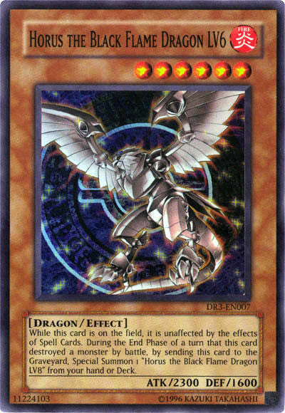 Horus the Black Flame Dragon LV6 [DR3-EN007] Super Rare Yu-Gi-Oh!