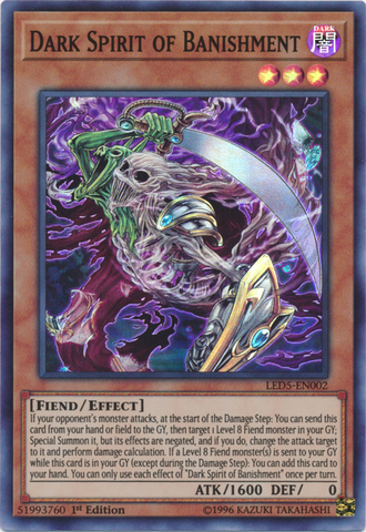 Dark Spirit of Banishment [LED5-EN002] Super Rare