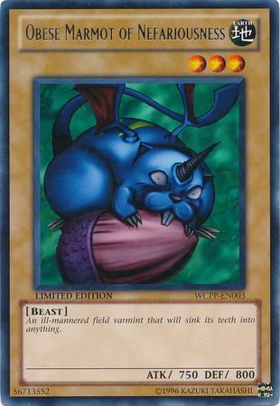 Obese Marmot of Nefariousness [WCPP-EN003] Rare Yu-Gi-Oh!