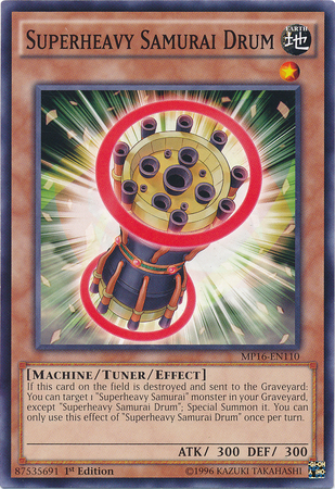 Superheavy Samurai Drum [MP16-EN110] Common Yu-Gi-Oh!