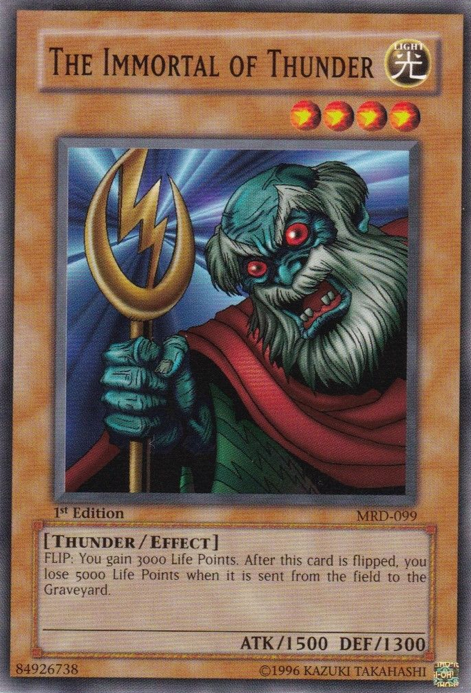 The Immortal of Thunder [MRD-099] Common Yu-Gi-Oh!