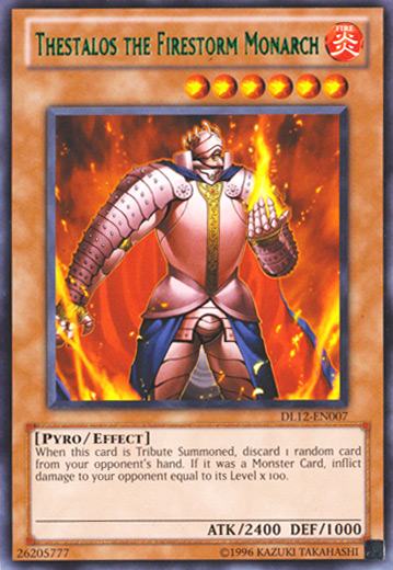 Thestalos the Firestorm Monarch (Green) [DL12-EN007] Rare Yu-Gi-Oh!