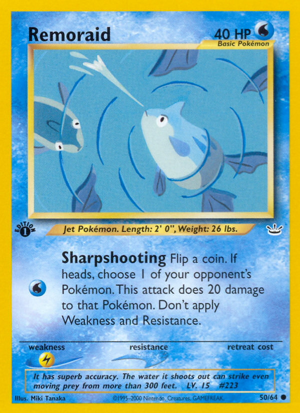 Remoraid (50/64) [Neo Revelation 1st Edition] Pokémon