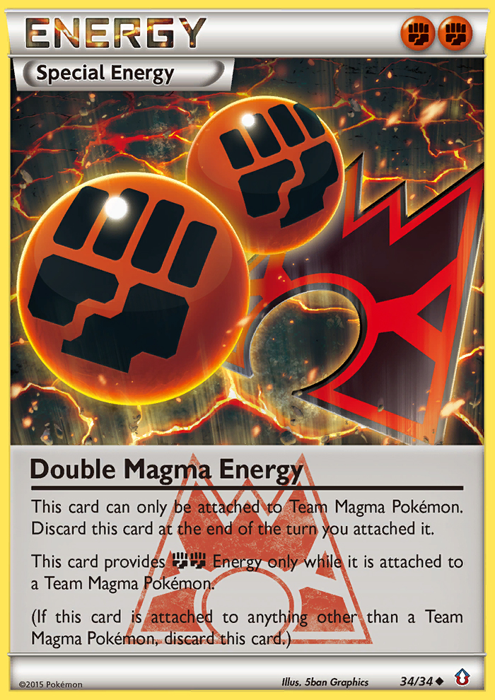 Double Magma Energy (34/34) [XY: Double Crisis] Pokémon