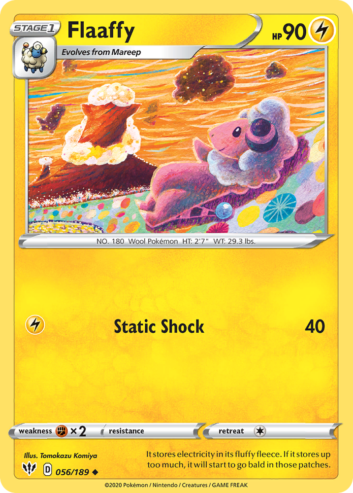 Flaaffy (056/189) [Sword & Shield: Darkness Ablaze] Pokémon
