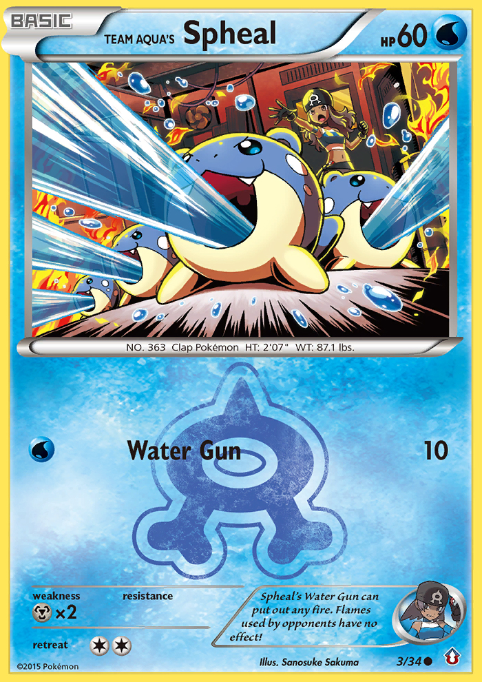 Team Aqua's Spheal (3/34) [XY: Double Crisis] Pokémon