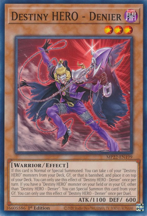 Destiny HERO - Denier [MP22-EN199] Common Yu-Gi-Oh!