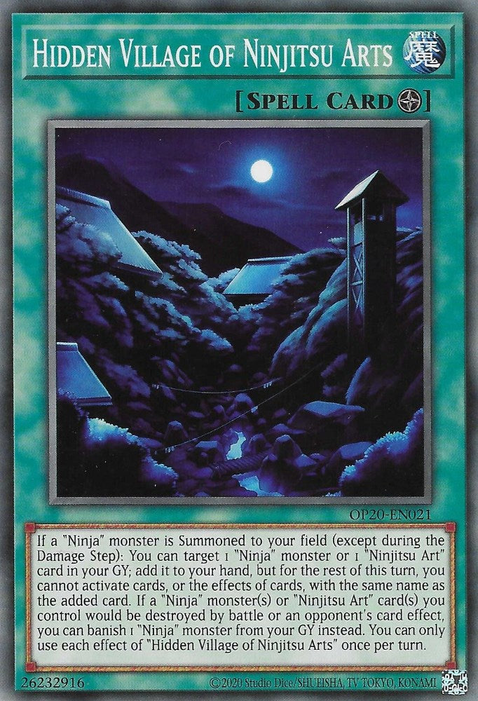Hidden Village of Ninjitsu Arts [OP20-EN021] Common Yu-Gi-Oh!