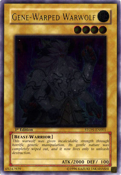 Gene-Warped Warwolf [STON-EN001] Ultimate Rare Yu-Gi-Oh!