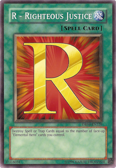R - Righteous Justice [DR04-EN220] Common Yu-Gi-Oh!