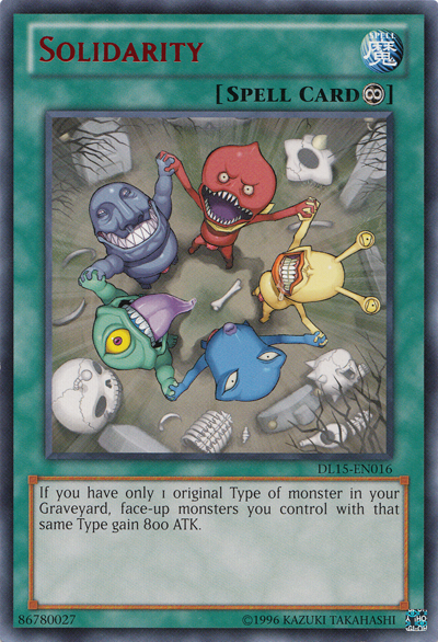 Solidarity (Red) [DL15-EN016] Rare Yu-Gi-Oh!
