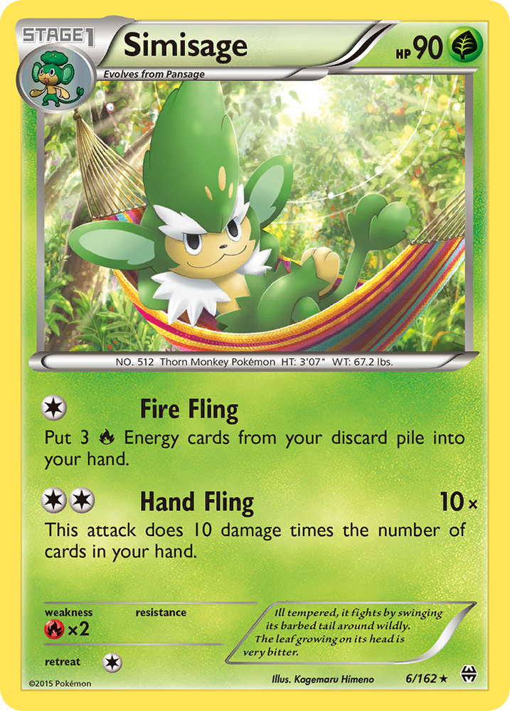 Simisage (6/162) [XY: BREAKthrough] Pokémon