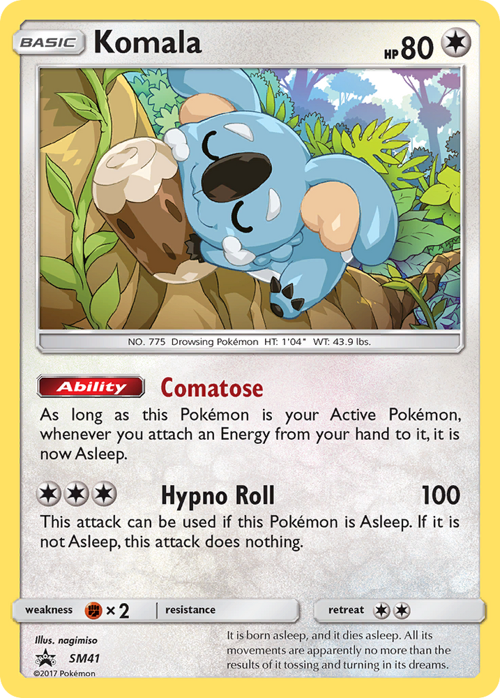 Komala (SM41) [Sun & Moon: Black Star Promos] Pokémon