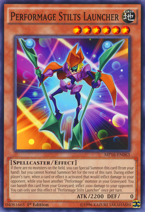 Performage Stilts Launcher [MP16-EN063] Common Yu-Gi-Oh!