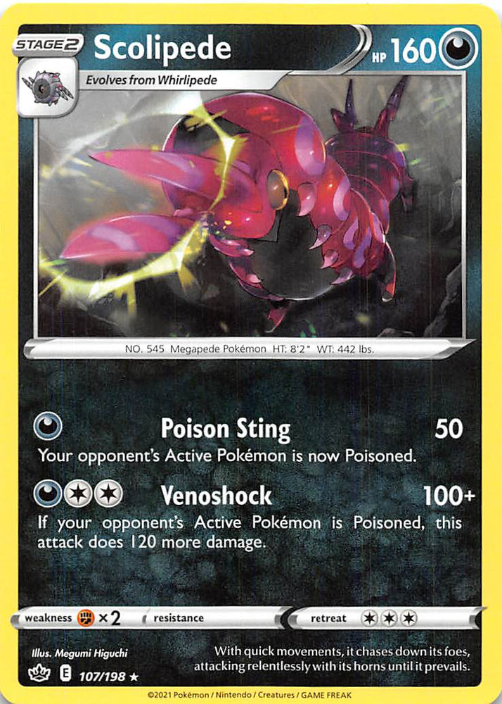 Scolipede (107/198) [Sword & Shield: Chilling Reign] Pokémon
