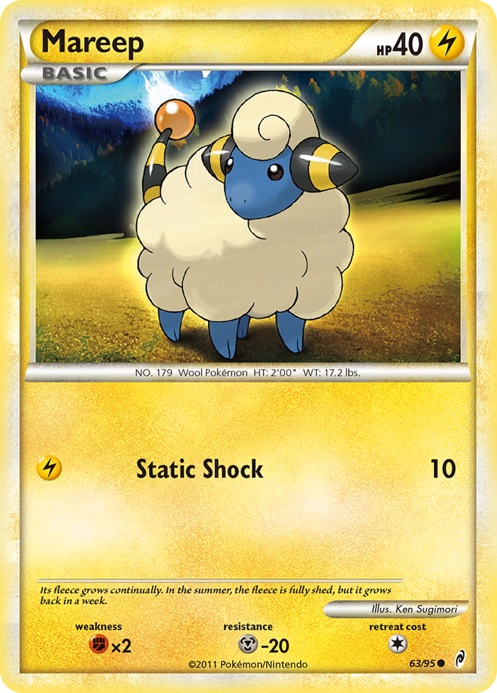 Mareep (63/95) [HeartGold & SoulSilver: Call of Legends] Pokémon