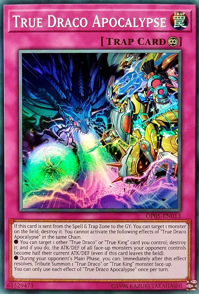 True Draco Apocalypse [OP05-EN013] Super Rare Yu-Gi-Oh!
