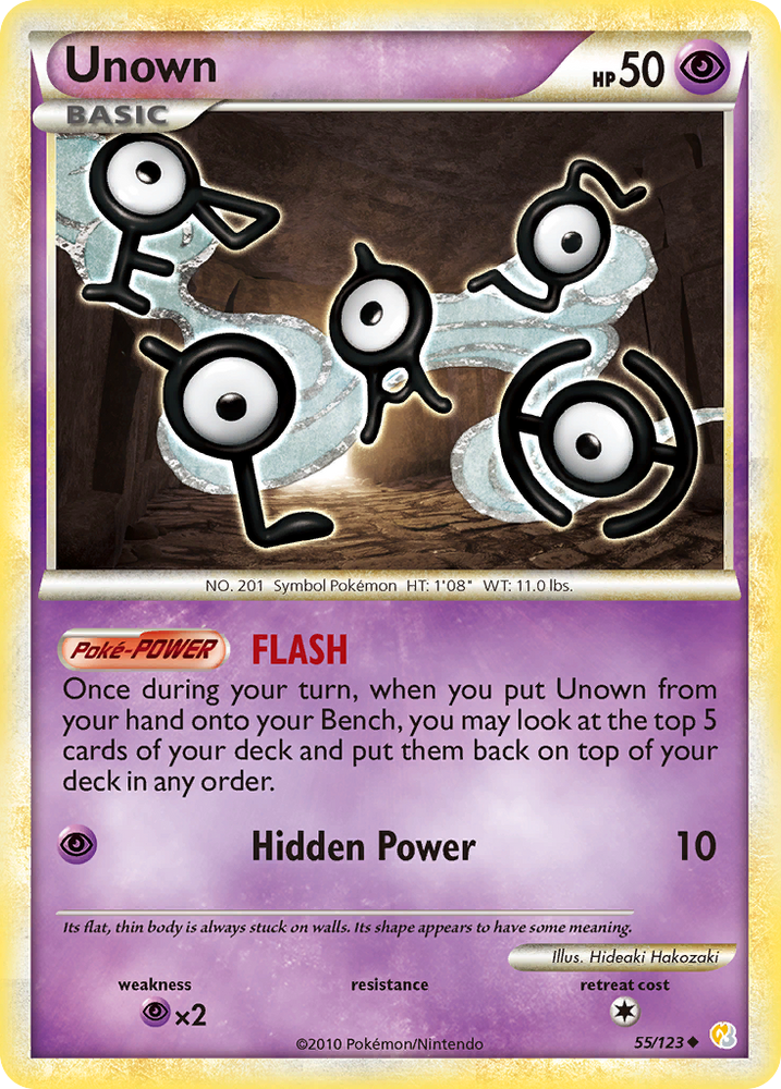 Unown (55/123) [HeartGold & SoulSilver: Base Set] Pokémon