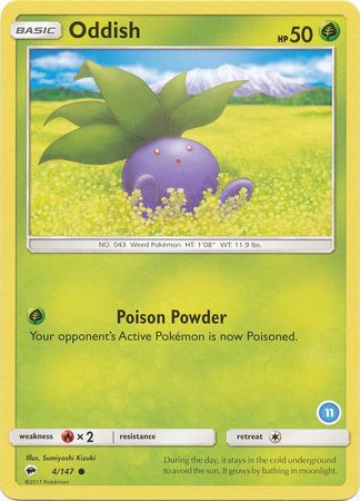 Oddish (4/147) (Deck Exclusive #11) [Sun & Moon: Trainer Kit - Alolan Ninetales] Pokémon