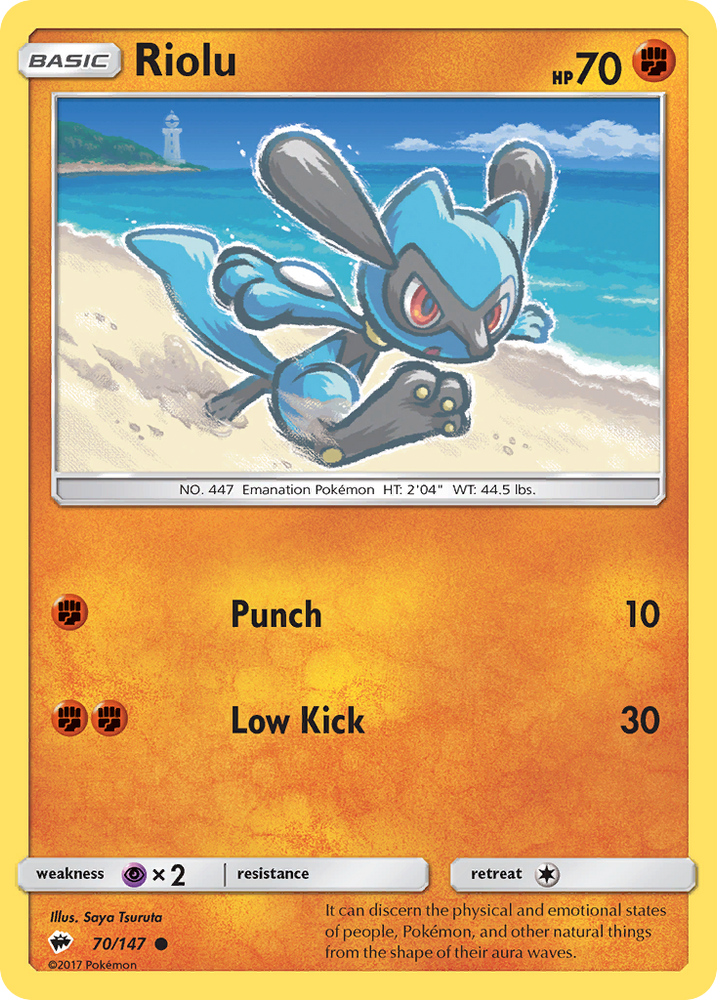 Riolu (70/147) [Sun & Moon: Burning Shadows] Pokémon