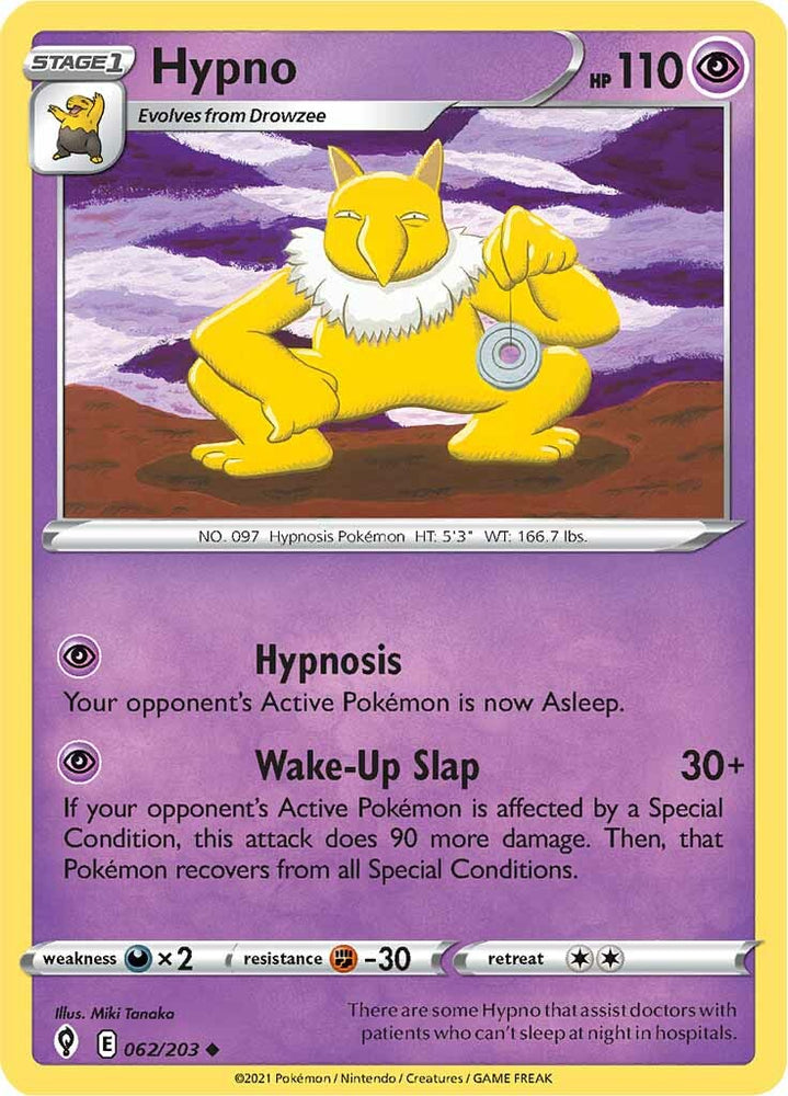 Hypno (062/203) [Sword & Shield: Evolving Skies] Pokémon
