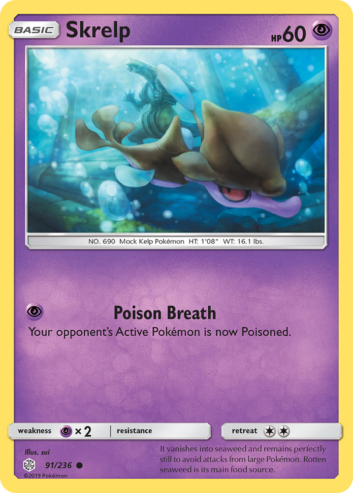 Skrelp (91/236) [Sun & Moon: Cosmic Eclipse] Pokémon