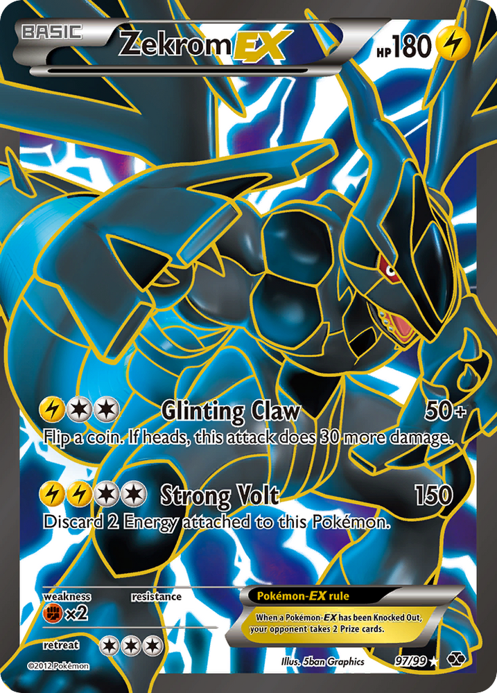 Zekrom EX (97/99) [Black & White: Next Destinies] Pokémon