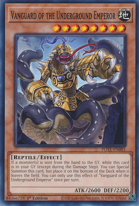 Vanguard of the Underground Emperor [POTE-EN081] Common Yu-Gi-Oh!