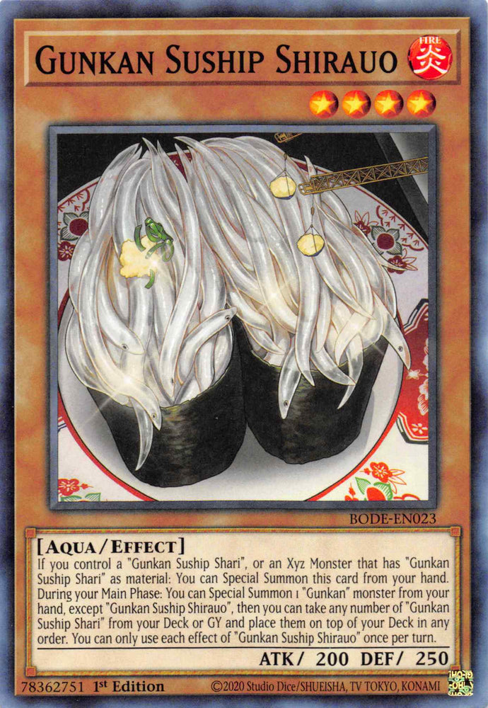 Gunkan Suship Shirauo [BODE-EN023] Common Yu-Gi-Oh!