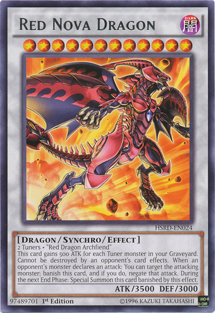 Red Nova Dragon [HSRD-EN024] Rare Yu-Gi-Oh!