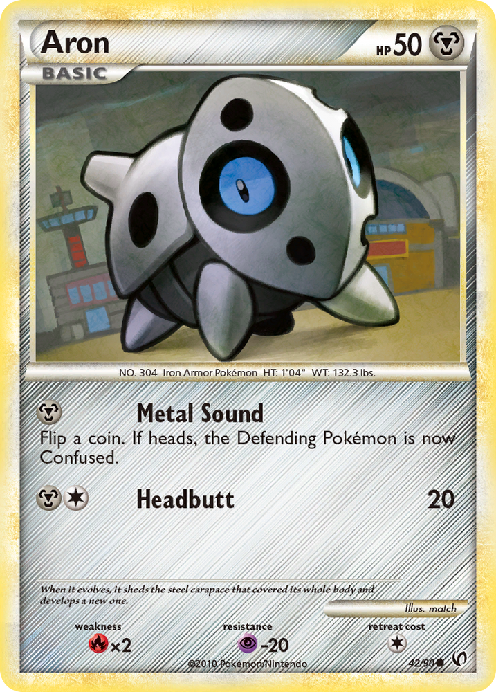 Aron (42/90) [HeartGold & SoulSilver: Undaunted] Pokémon