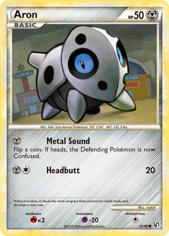 Aron (42/90) [HeartGold & SoulSilver: Undaunted] Pokémon