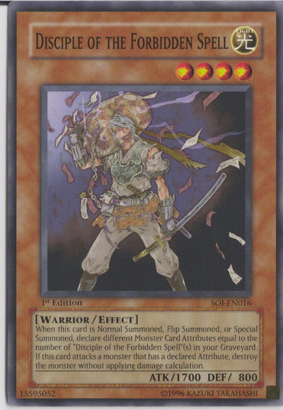 Disciple of the Forbidden Spell [SOI-EN016] Common Yu-Gi-Oh!