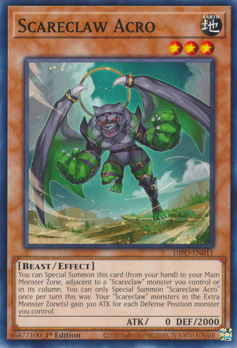 Scareclaw Acro [DIFO-EN011] Common Yu-Gi-Oh!