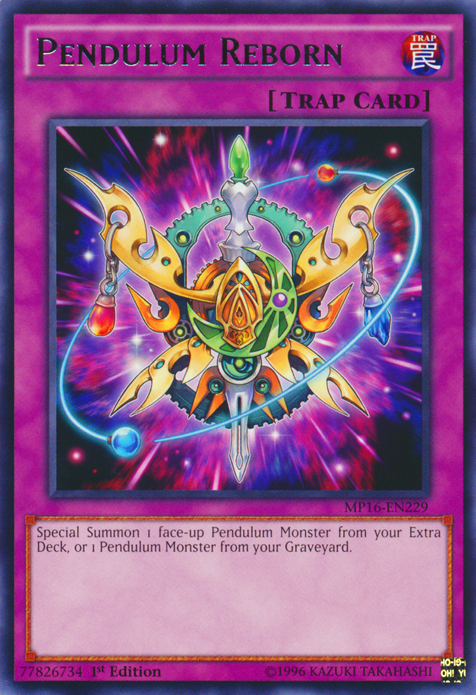 Pendulum Reborn [MP16-EN229] Rare Yu-Gi-Oh!